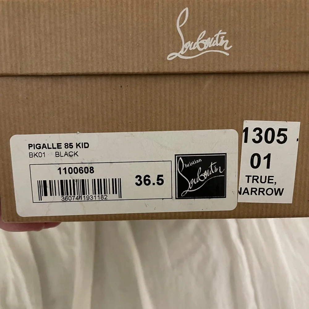 Christian Louboutin Black Pagalle 36.5 - Picture 8 of 11